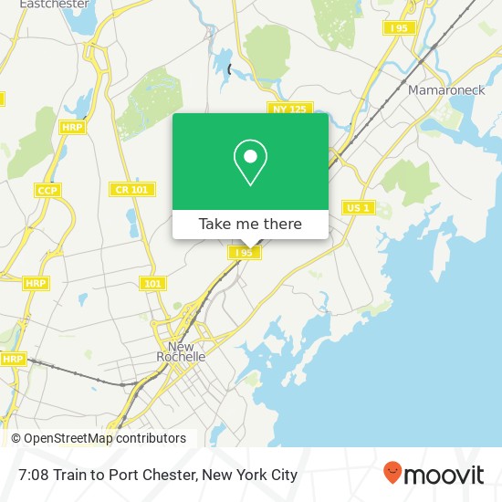 7:08 Train to Port Chester map