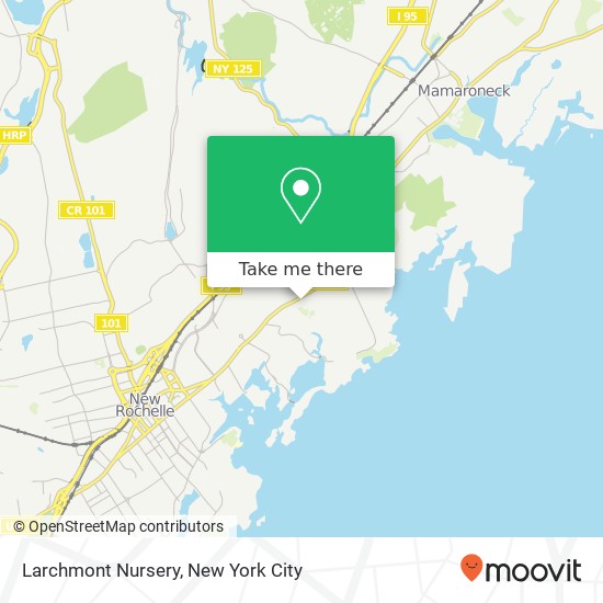 Larchmont Nursery map