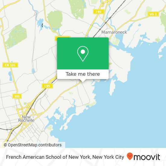 Mapa de French American School of New York