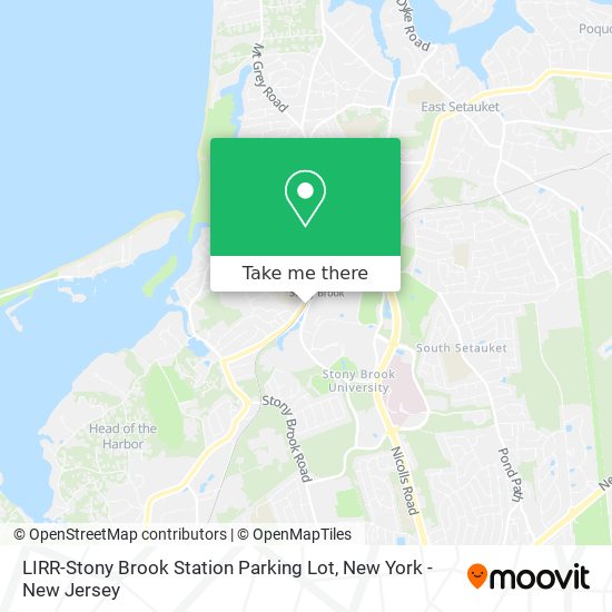 LIRR-Stony Brook Station Parking Lot map