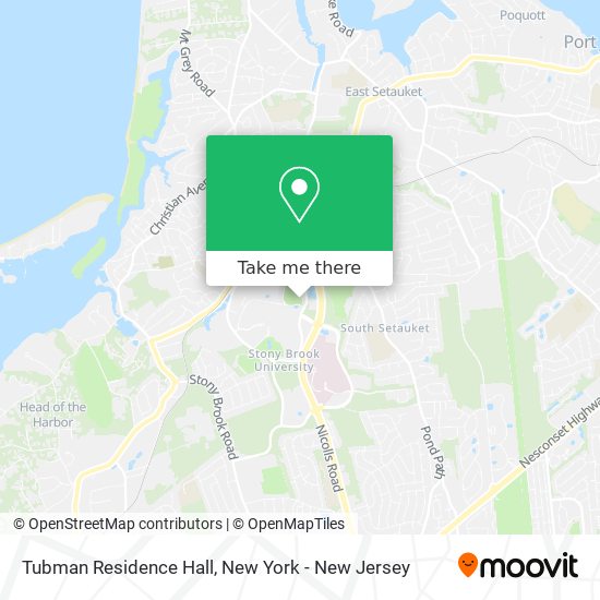 Mapa de Tubman Residence Hall