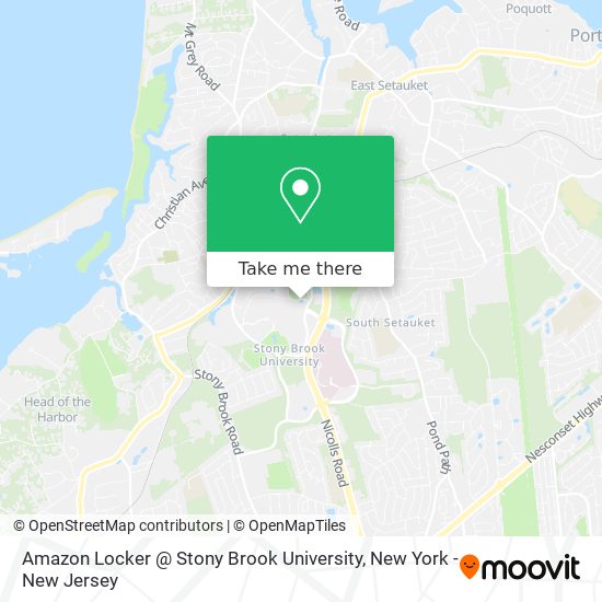 Mapa de Amazon Locker @ Stony Brook University