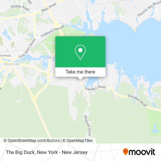 The Big Duck map