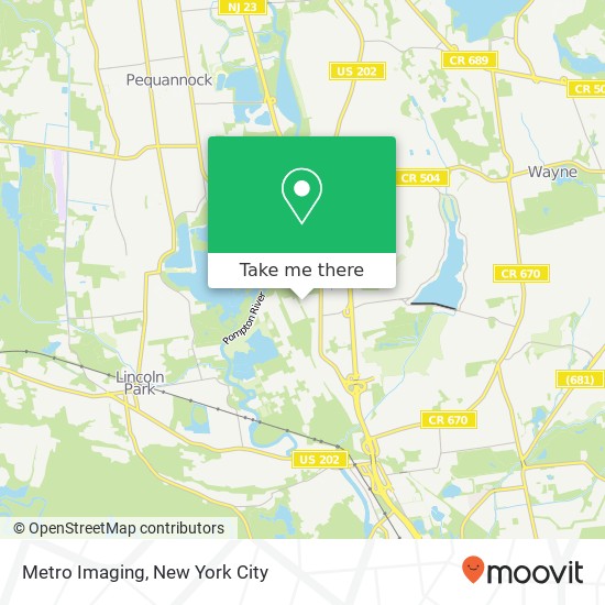 Metro Imaging map