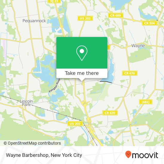Mapa de Wayne Barbershop