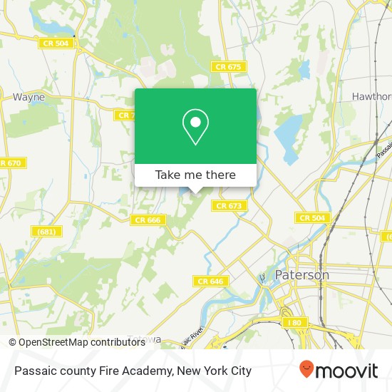 Mapa de Passaic county Fire Academy