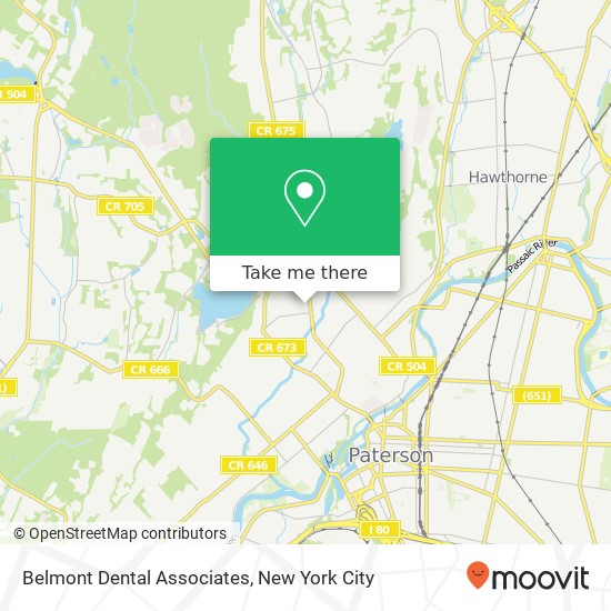 Mapa de Belmont Dental Associates