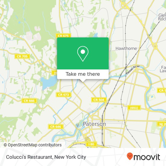 Mapa de Colucci's Restaurant