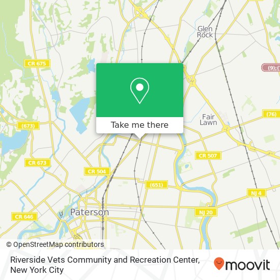 Riverside Vets Community and Recreation Center map