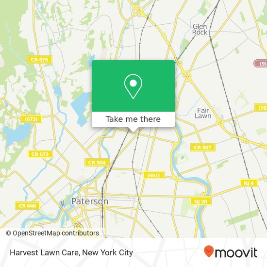 Harvest Lawn Care map