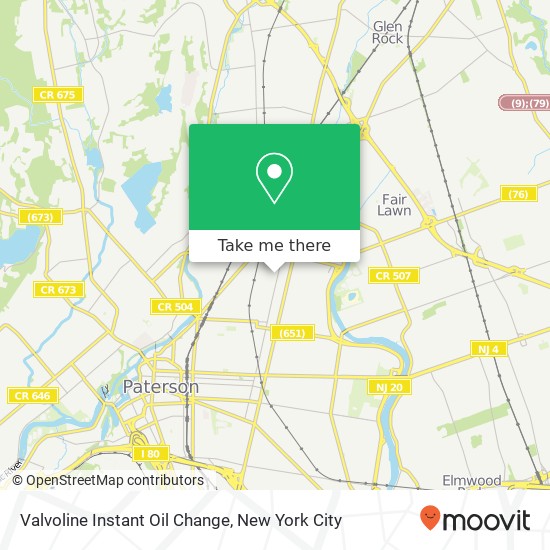 Valvoline Instant Oil Change map