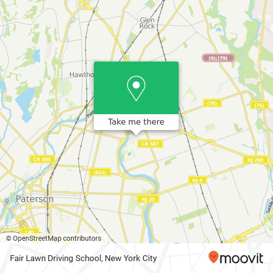 Mapa de Fair Lawn Driving School