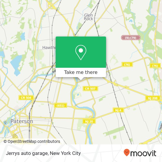 Mapa de Jerrys auto garage