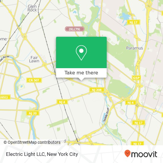 Electric Light LLC map