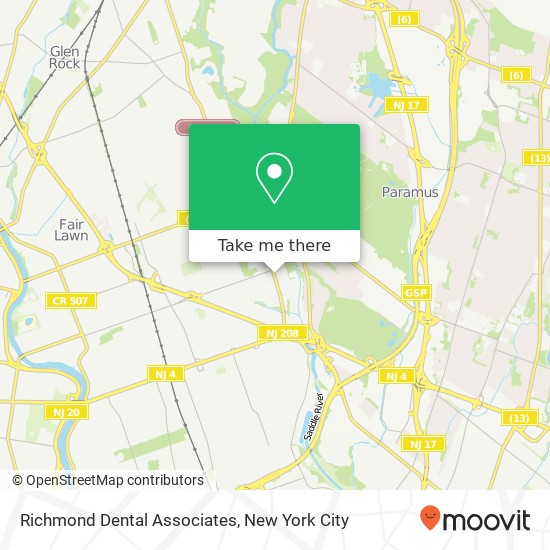 Mapa de Richmond Dental Associates