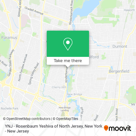Mapa de YNJ - Rosenbaum Yeshiva of North Jersey