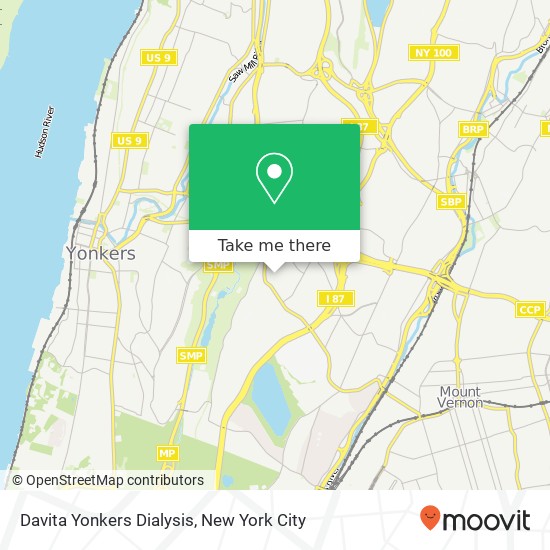 Mapa de Davita Yonkers Dialysis