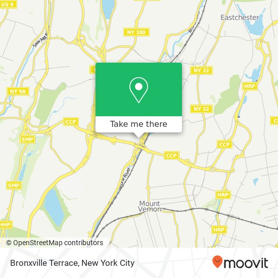 Mapa de Bronxville Terrace
