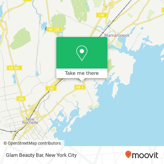 Glam Beauty Bar map