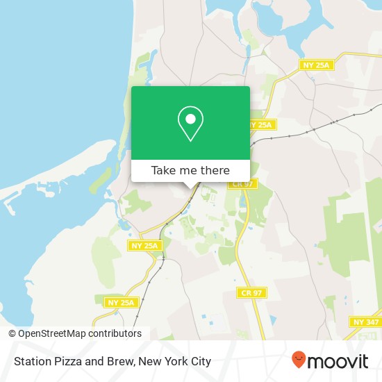 Station Pizza and Brew map
