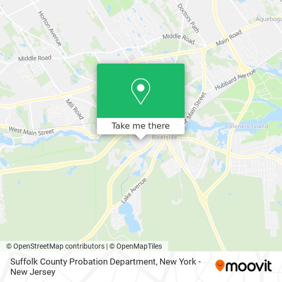 Suffolk County Probation Department map