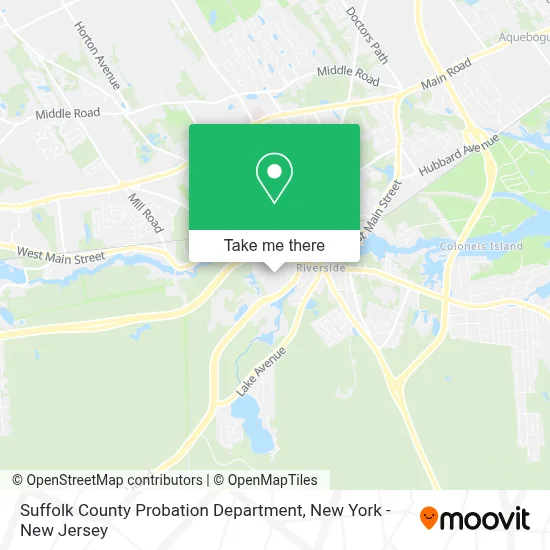 Suffolk County Probation Department map