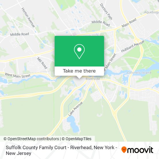 Suffolk County Family Court - Riverhead map