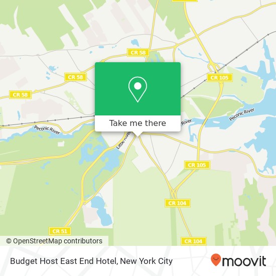 Budget Host East End Hotel map