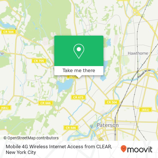 Mobile 4G Wireless Internet Access from CLEAR map