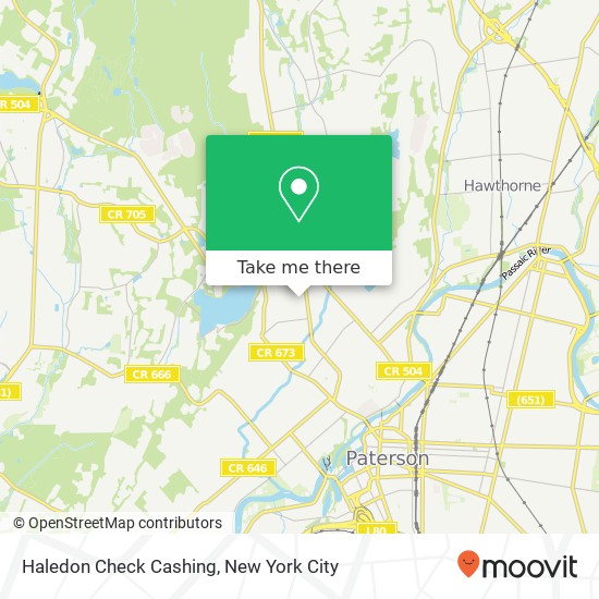 Haledon Check Cashing map