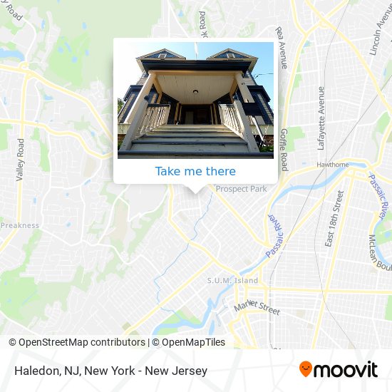 Mapa de Haledon, NJ