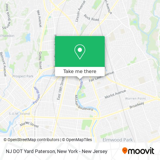 Mapa de NJ DOT Yard Paterson
