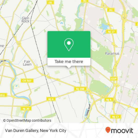 Van Duren Gallery map