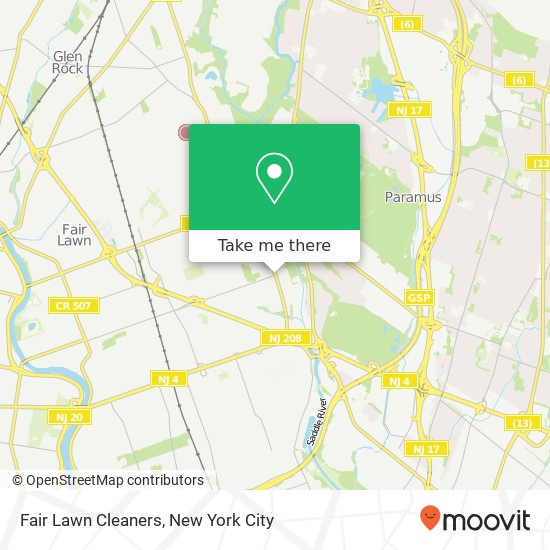 Fair Lawn Cleaners map