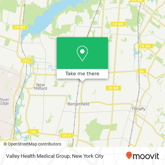 Mapa de Valley Health Medical Group