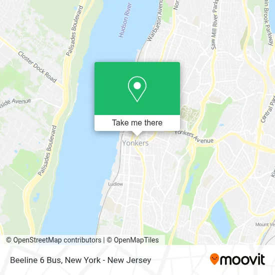 Beeline 6 Bus map