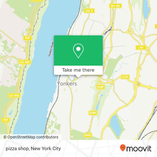 pizza shop map