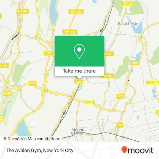 Mapa de The Avalon Gym