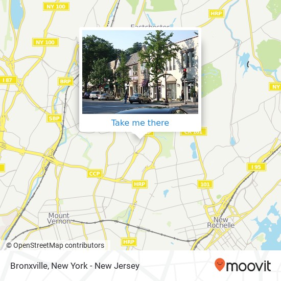 Bronxville map