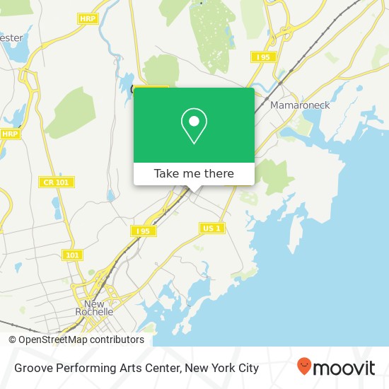 Groove Performing Arts Center map