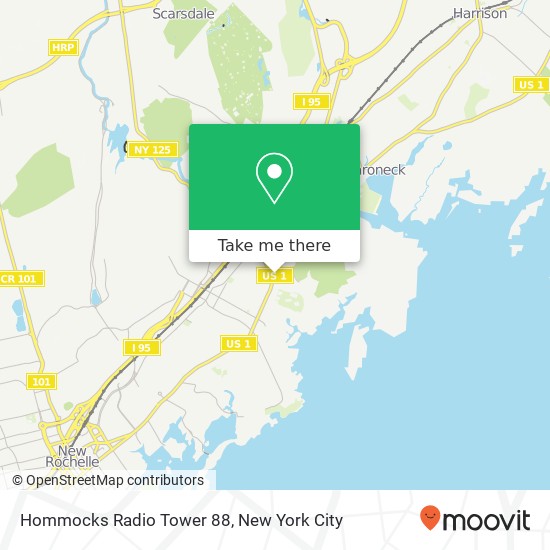 Hommocks Radio Tower 88 map