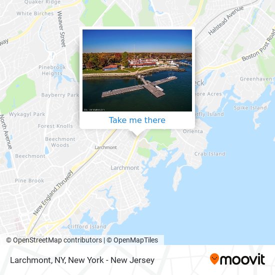 Mapa de Larchmont, NY