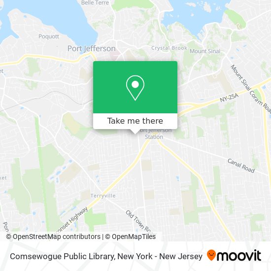 Comsewogue Public Library map