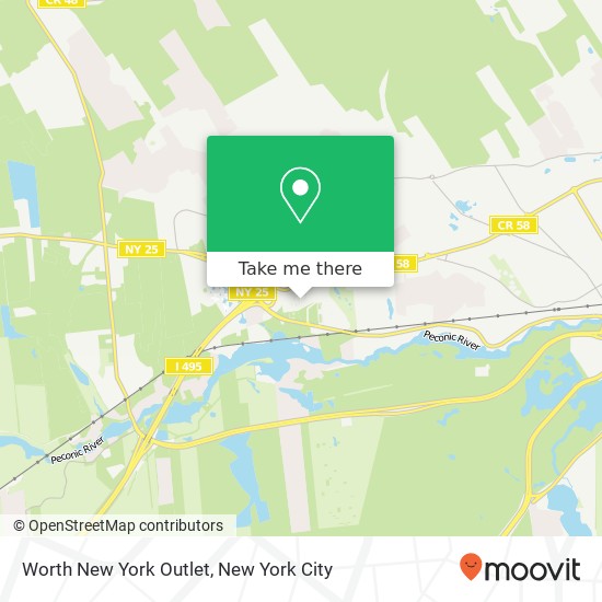 Worth New York Outlet map