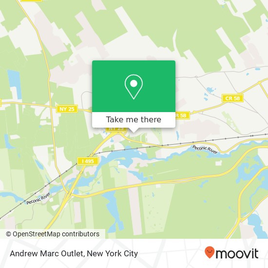 Andrew Marc Outlet map