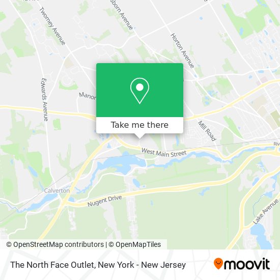 The North Face Outlet map