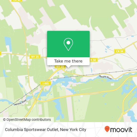 Mapa de Columbia Sportswear Outlet