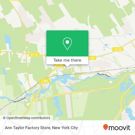 Ann Taylor Factory Store map