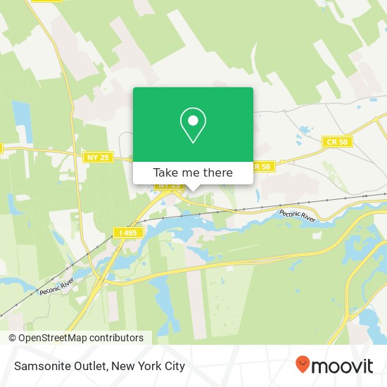 Mapa de Samsonite Outlet