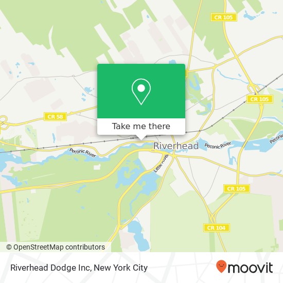 Mapa de Riverhead Dodge Inc